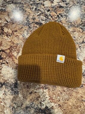 Carhartt Ochre Waffle Knit Cuffed Beanie